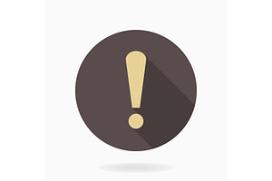 Fine Vector Exclamation Icon, a Texture Graphic by FineArtStudio