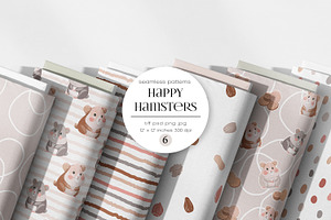 Seamless Kids Pattern Collection, a Pattern Graphic by PROTEA Watercolor Studio