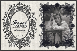 Pressed Frames: Ornamental Borders, an Object Graphic by lerinartstudio