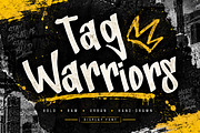 Tag Warriors, a Script Font by Wow Magic (Thumbnail 1 of 5)