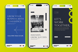 Modern Business Growth Social Media, a Social Media Template by MightyDesign