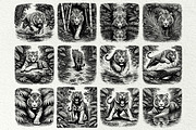 Jungle Tiger SVG Graphics, an Animal Illustration by DENIDigitalArtSudio (Thumbnail 3 of 8)