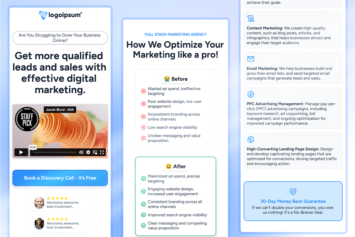 SMMAgency - Framer Website Template, a Landing Page Template by hueMubin (Photo 3 of 6)