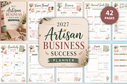 2027 Artisan Business Success Plan, a Stationery Template by Designmela01 (Thumbnail 1 of 4)