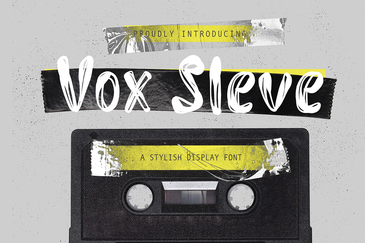 Vox Sleve A Stylish Display Font, a Handwritten Font by Tera Asset Garage (Photo 1 of 6)