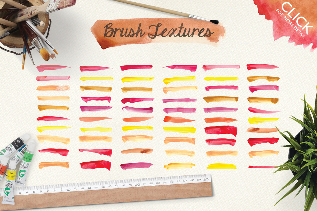 500 Watercolor Textures Packs preview 4