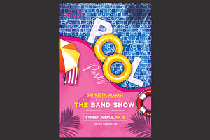 Pool Party Flyer, a Flyer Template by DSGraphicDesign
