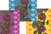 Chrysanthemum Floral Folk Motif, a Pattern Graphic by NayaChu (Thumbnail 3 of 9)