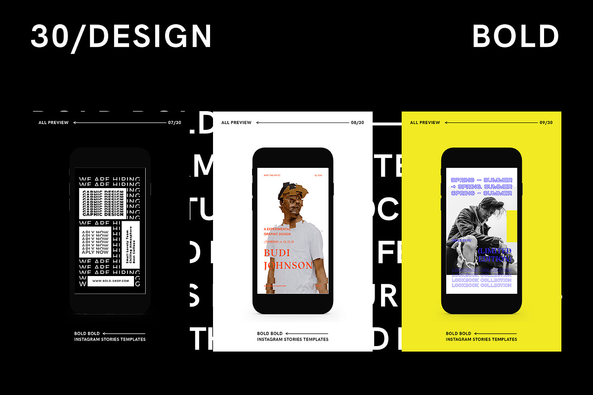 BOLD-Instagram Stories Animated, a Social Media Template by Invasi Studio (Photo 7 of 15)