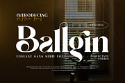 Ballgin Elegant Ligature Serif Font, a Serif Font by Perfectype (Thumbnail 1 of 6)