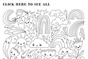 GROOVY NATURE illustrations patterns, an Object Illustration by Lena Nikolaeva (Thumbnail 5 of 15)