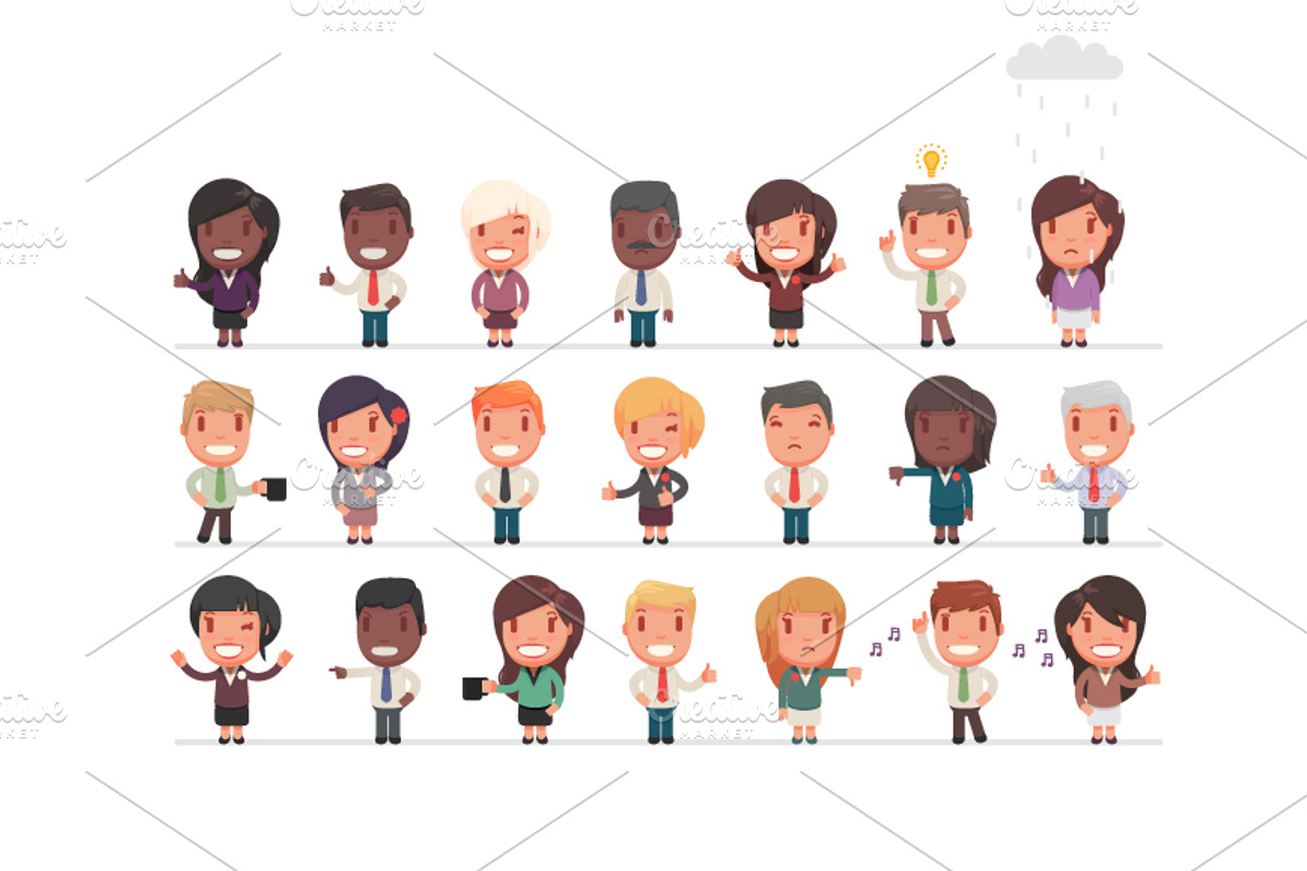 Character set: Office people, a Person Illustration by Beatriz Gascón (Photo 2 of 3)