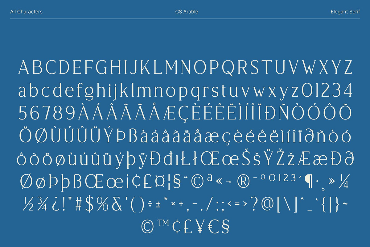 CS Arable – Elegant Serif Font, a Serif Font by Craft Supply Co. (Photo 8 of 8)
