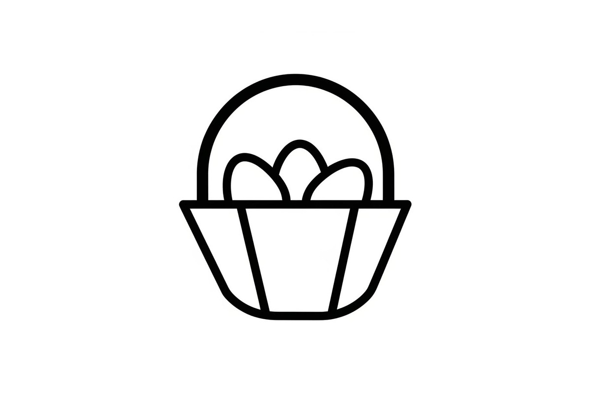 Easter Basket Vector Silhouette Bund, an Illustration by Designs_River (Photo 18 of 51)