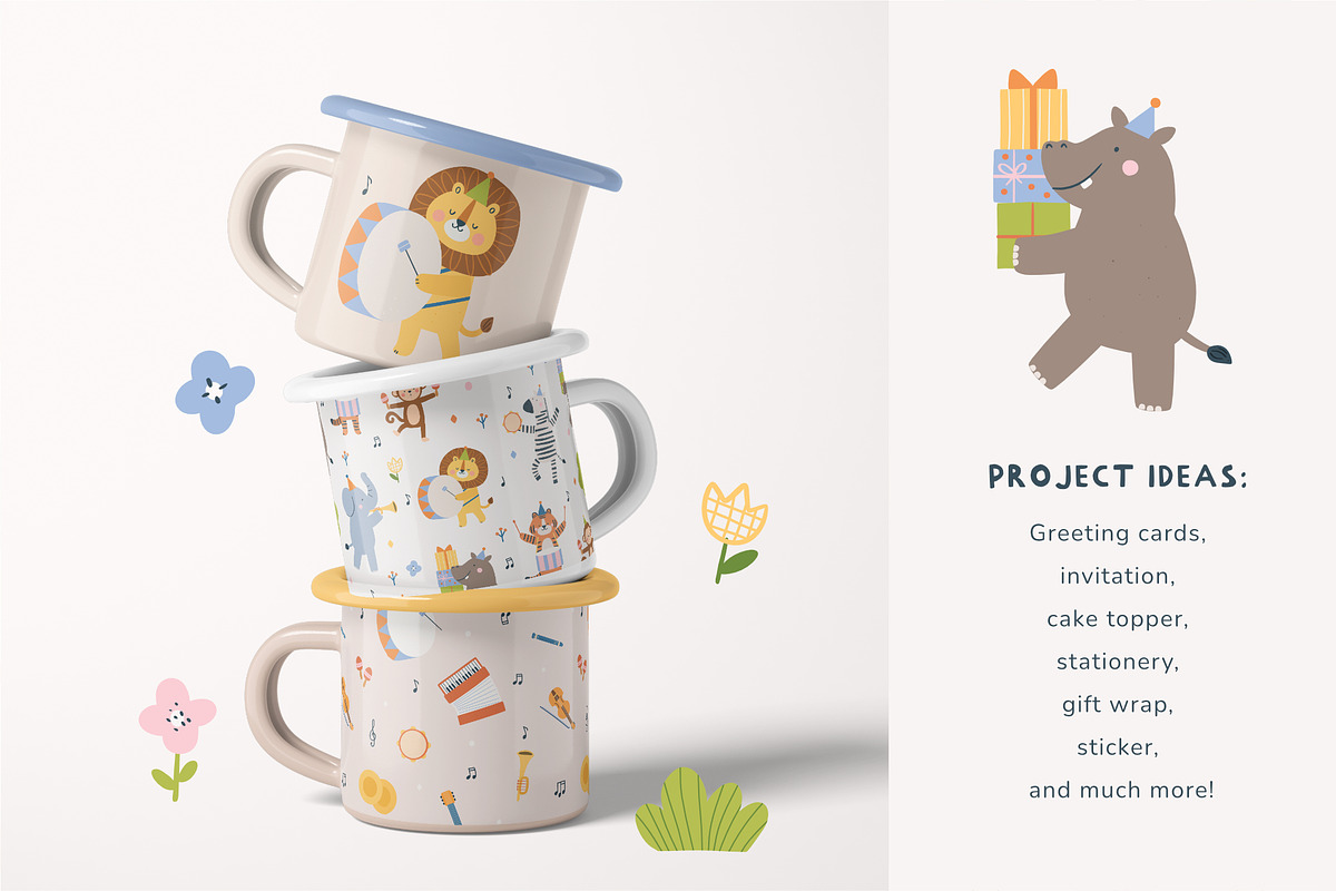 Animals Music Parade, an Animal Illustration by Petit Citizen Design (Photo 7 of 8)