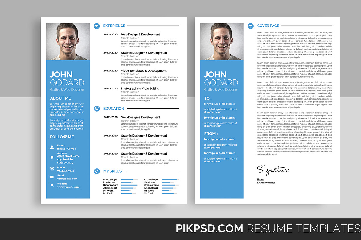 Clean Resume/CV, a Resume Template by graphicforest (Photo 1 of 3)