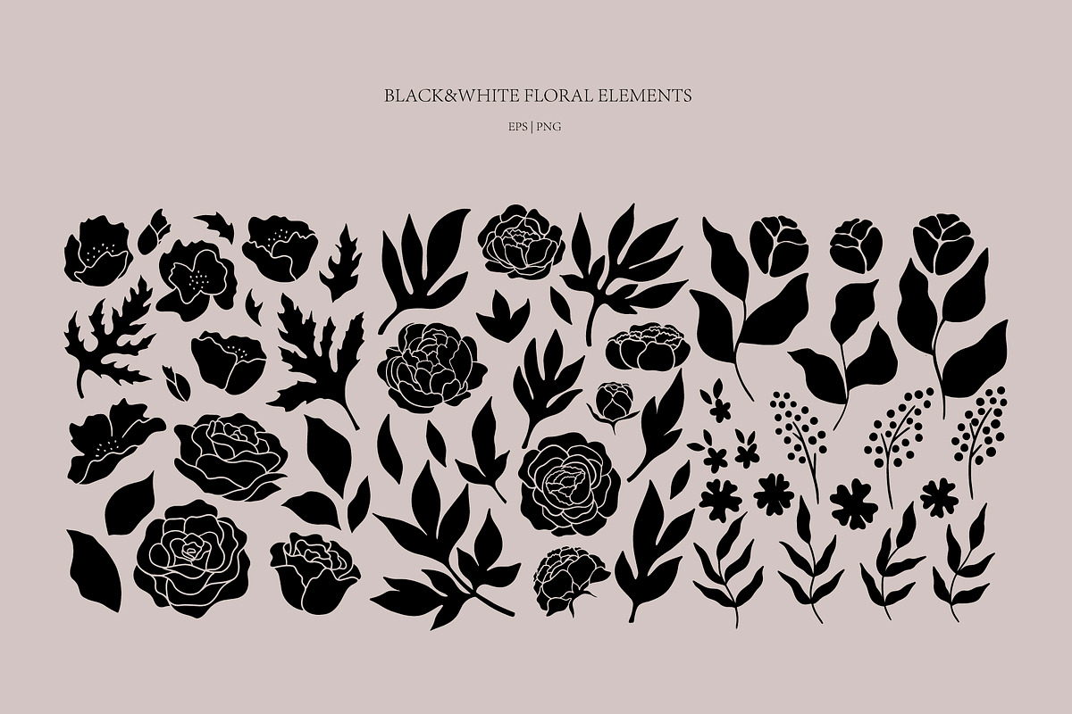 Modern snakes & Floral set., an Object Graphic by Alona Savchuk (Photo 8 of 14)