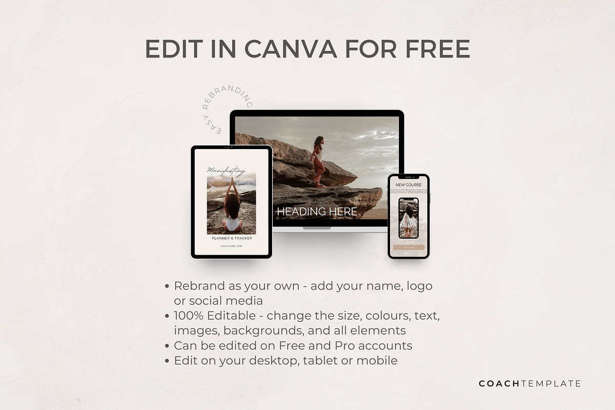 Self Care eBook Template Bundle, a Brochure Template by COACHTEMPLATE (Photo 9 of 11)