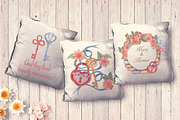 Watercolor Floral home. Cozy flowers, a Texture Illustration by antuanetto (Thumbnail 12 of 12)