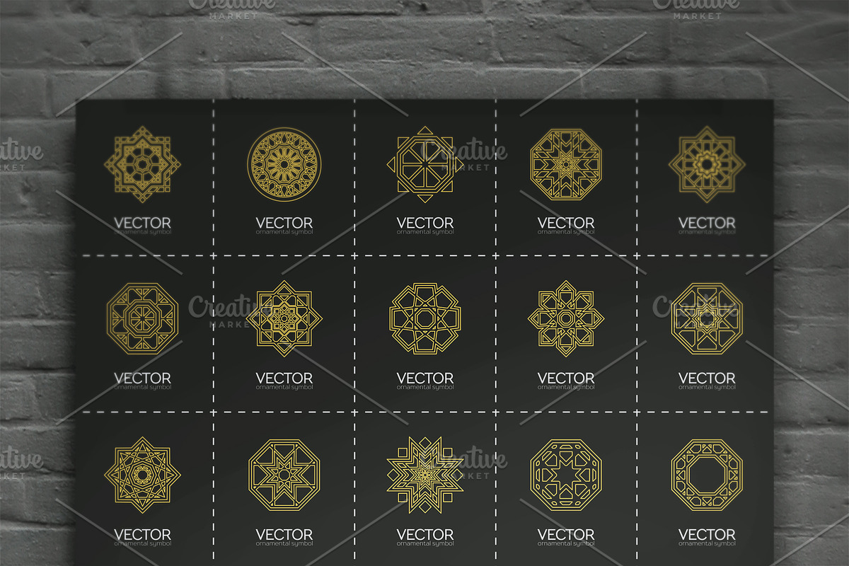 15 Geometric Linear Logo Templates, a Branding & Logo Template by dacascas (Photo 3 of 3)