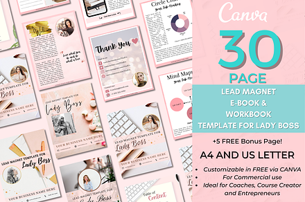 Coaching Lead Magnet Template, a Magazine Template by ByFieyfi