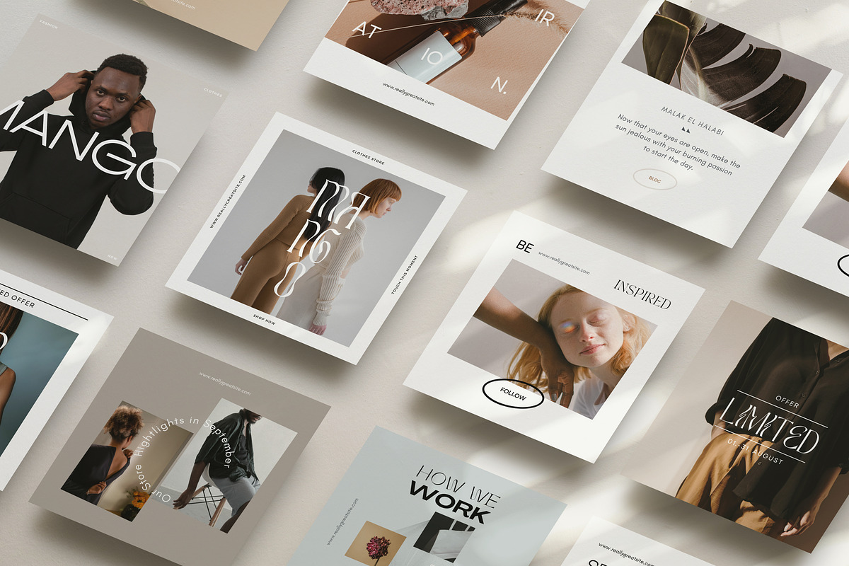 MANGO Canva Social Media Kit, a Social Media Template by Goashape Studio (Photo 1 of 15)