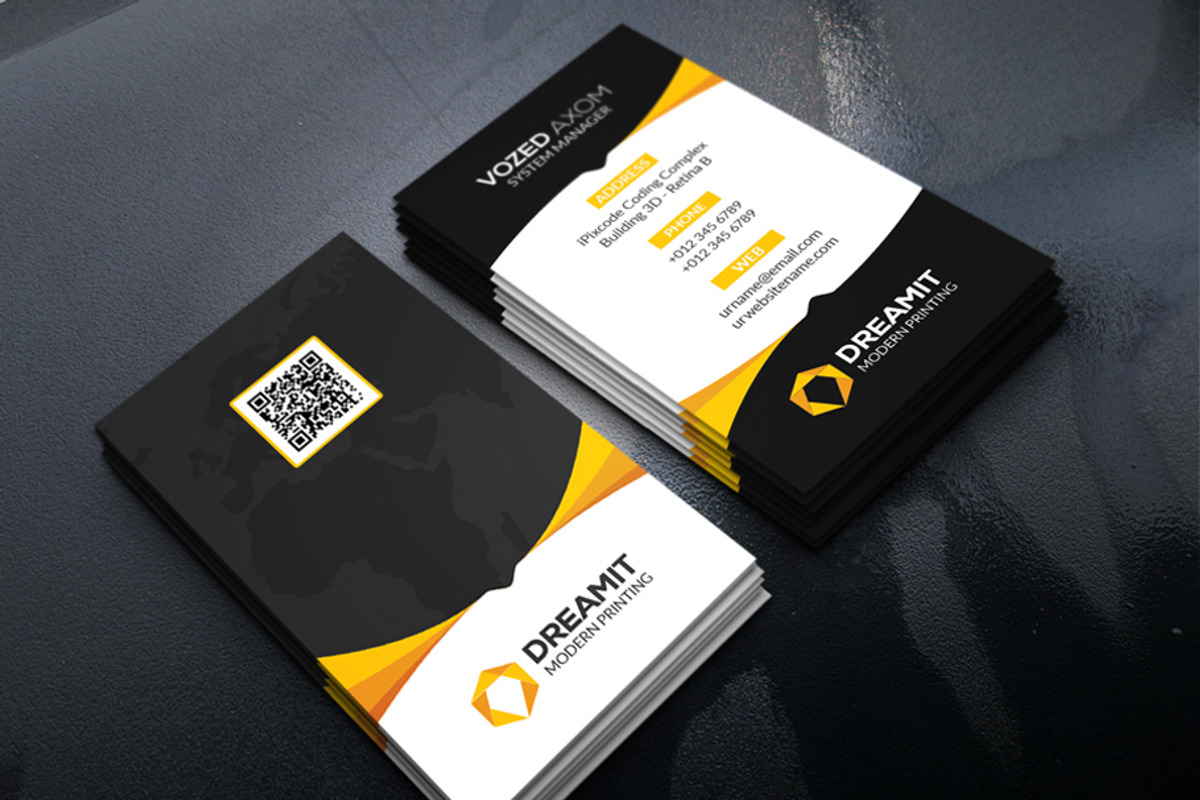 Corporate Business Card, a Business Card Template by xnorpix (Photo 4 of 4)