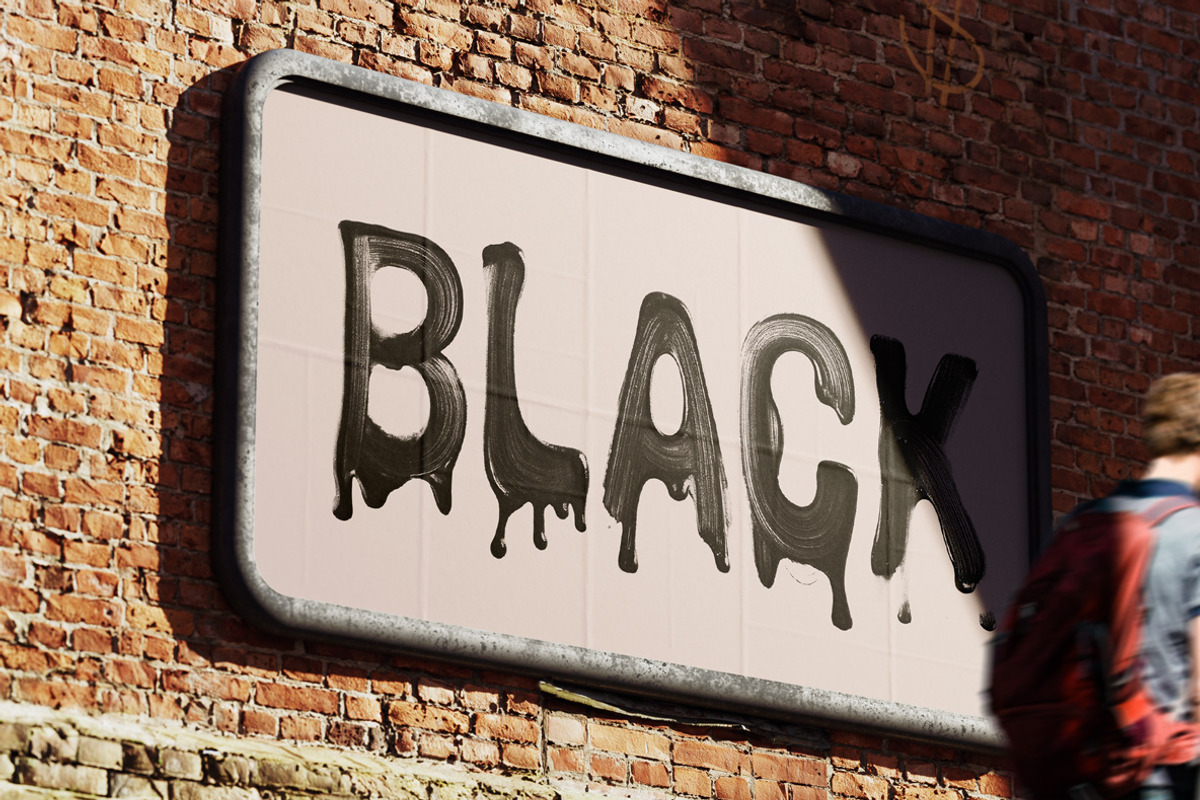 Melt Black Paint Font, a Handwritten Font by Handmadefont (Photo 7 of 10)