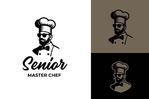 Senior Master Chef Restaurant Logo, a Branding & Logo Template by funpixel
