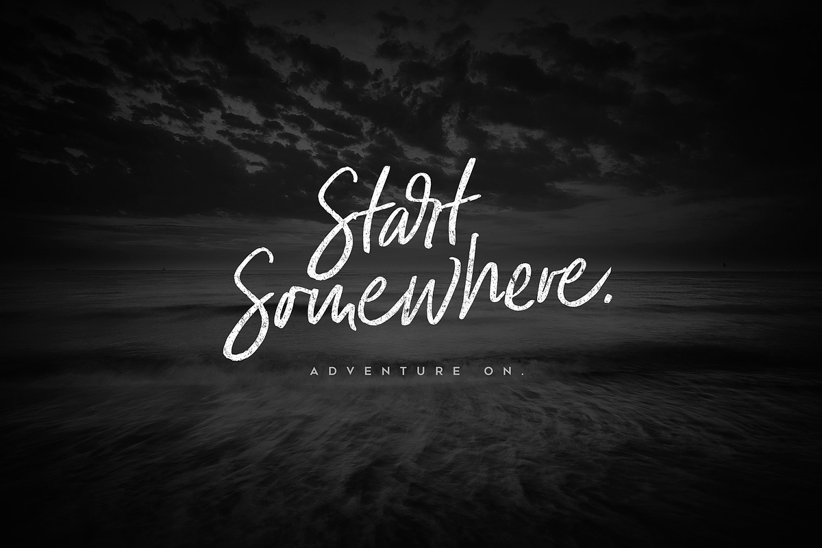 Indigo Blue Font + Swashes, a Script Font by Nicky Laatz (Photo 10 of 13)