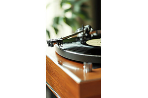 Vintage record player showcasing, an Arts & Entertainment Photo by Lermont51