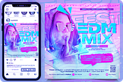 EDM MIX Fest Web Templates, a Social Media Template by regalDRAW (Thumbnail 2 of 2)