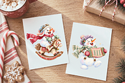 Funny Snowman Clipart Bundle, a Seasonal Illustration by Ink Gallery (Thumbnail 6 of 7)
