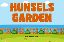 Hunsels Garden – A Playful Fonts