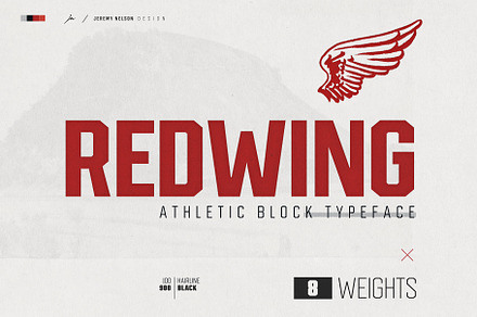 Redwing, a Sans Serif Font by Jeremy Nelson Design
