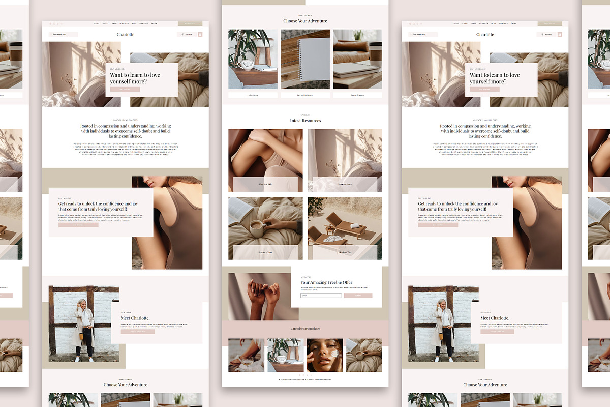 Charlotte Wix Studio Template, a Wix Template by Girl Boss From Home (Photo 5 of 8)