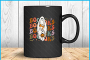 Booooks Ghost Halloween Groovy SVG, a Graphic by Creativeusart (Thumbnail 2 of 4)