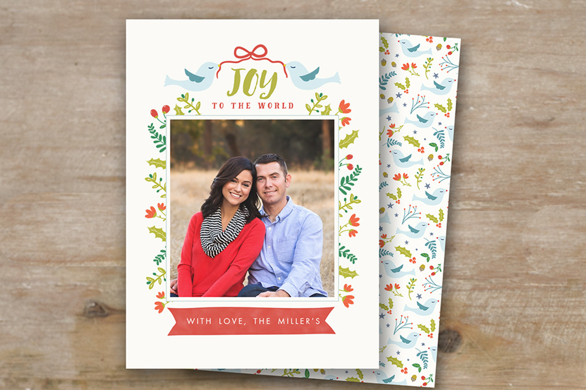 Christmas Card Template Photoshop, a Card Template by Sweet Little Muse