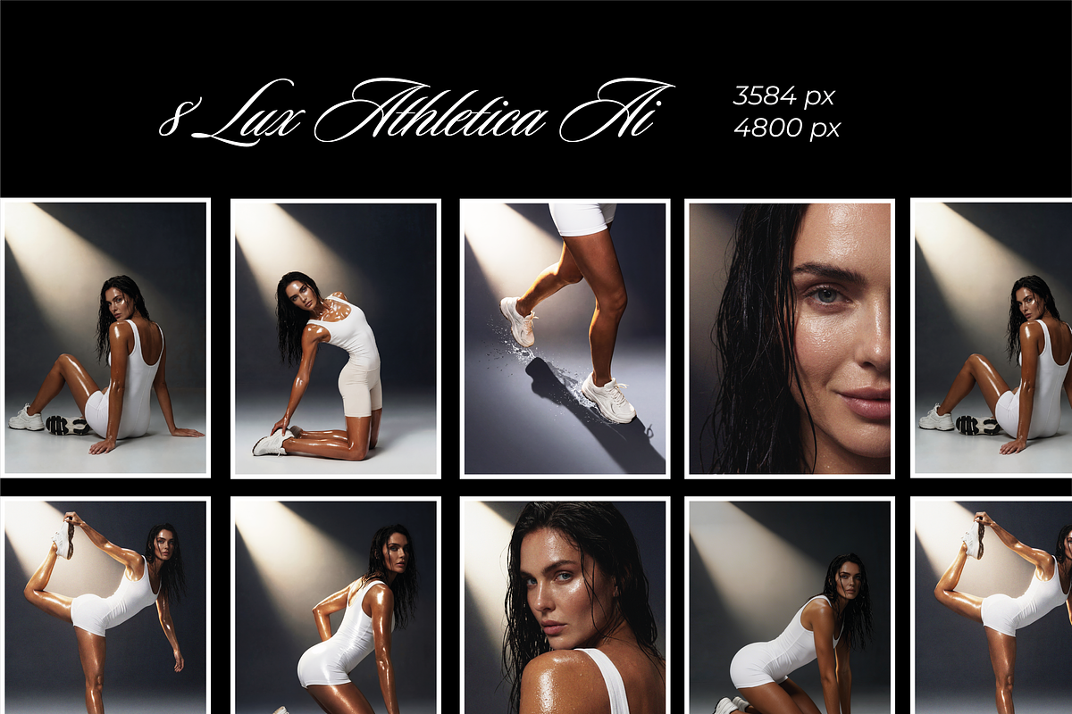 AI Fitness Photoshoots, a Sport Illustration by Polina Design (Photo 1 of 7)