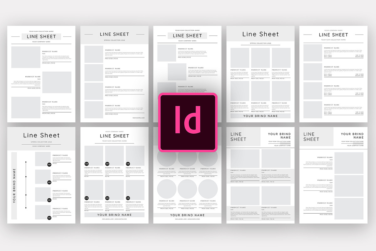 Line Sheet For Wholesale Template, a Stationery Template by Design Zone (Photo 7 of 7)