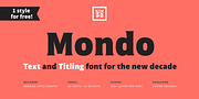 Mondo, a Sans Serif Font by Untype (Thumbnail 1 of 14)