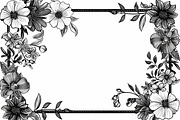 Floral Frame Border Laser Cut Bundle, an Object Graphic by balal (Thumbnail 10 of 15)