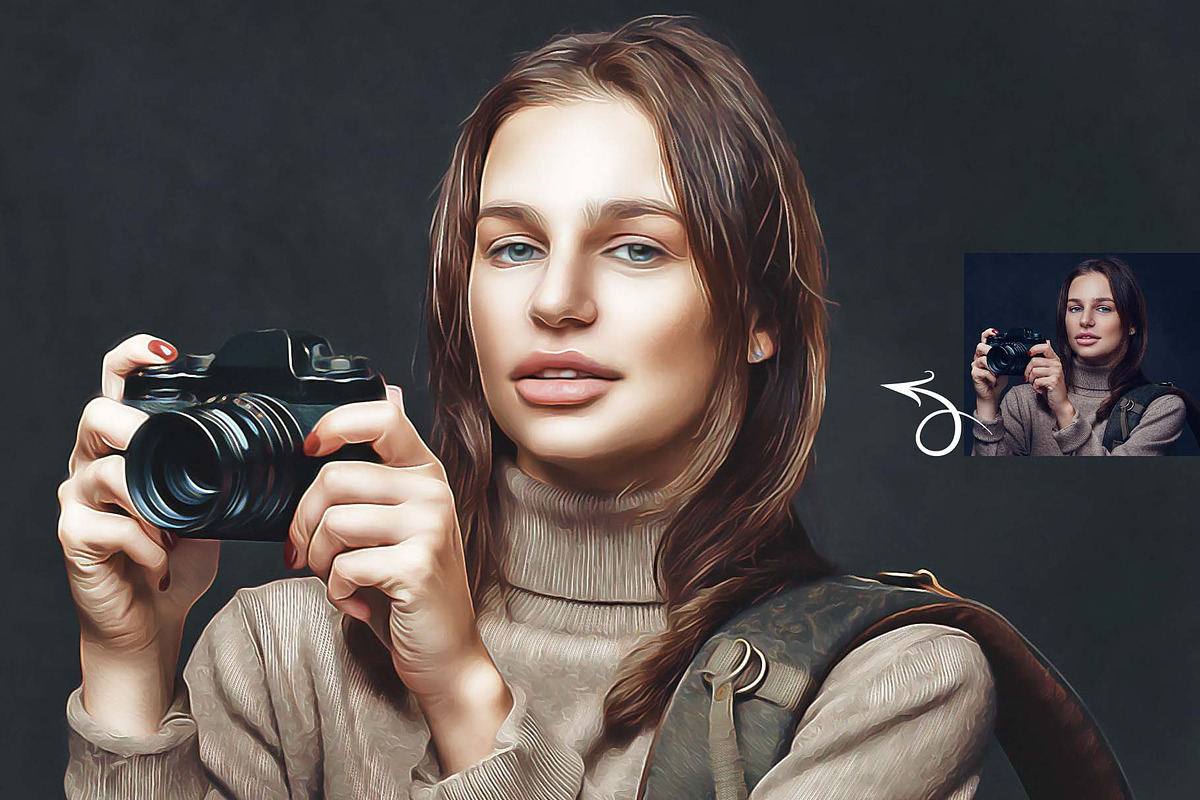 Oil Paint Creator Photoshop Action, an Action Add-On by MRI STUDIO (Photo 9 of 14)