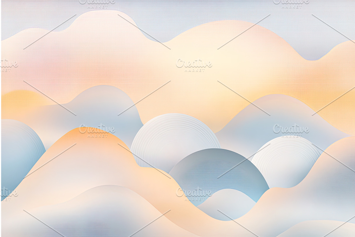 Soft pastel abstract background with, an Illustration by Lermont51
