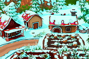 Cartoon Christmas Farm, an Environmental 3D Model by Souchenki (Thumbnail 17 of 29)