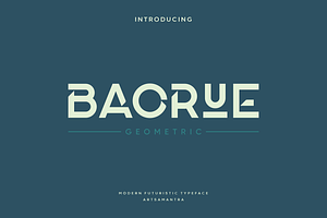 Baorue - Futuristic Typeface, a Serif Font by garismantra