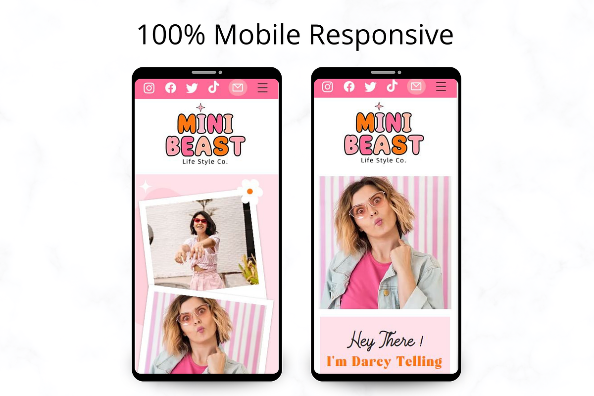 Pink Wix Website Template, a Wix Template by AdvertFox (Photo 7 of 9)