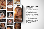 180 Medspa Social Media Templates, a Social Media Template by DesignsbyMariaStudio (Thumbnail 2 of 10)