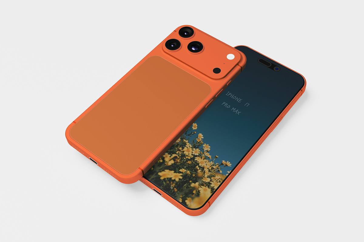 iPhone 17 Pro Max Mockup, an iPhone Mockup by kebunmockup (Photo 2 of 5)
