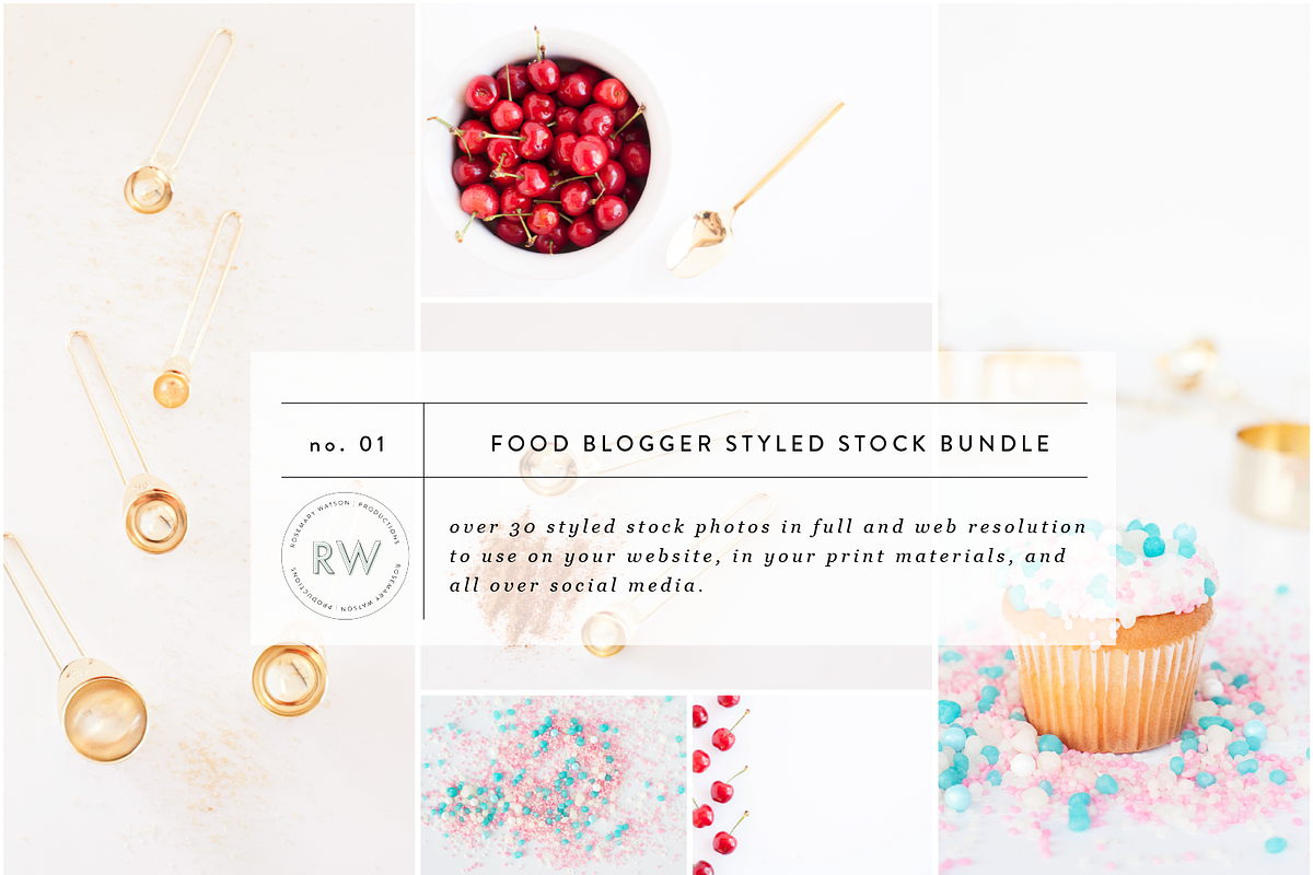 Food Blogger Styled Photo Bundle, a Cups & Container Mockup by Rosemary Watson | Stock (Photo 1 of 12)